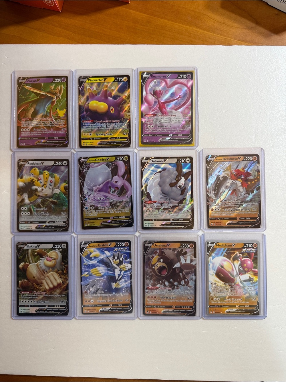 Pokemon V Holo Card Lot - Multicolor Artwork